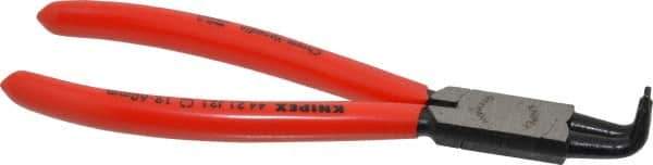 Knipex - Internal Retaining Ring Pliers - 6-3/4" OAL, Bent Nose - Apex Tool & Supply