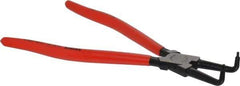 Knipex - Internal Retaining Ring Pliers - 12-1/2" OAL, Bent Nose - Apex Tool & Supply