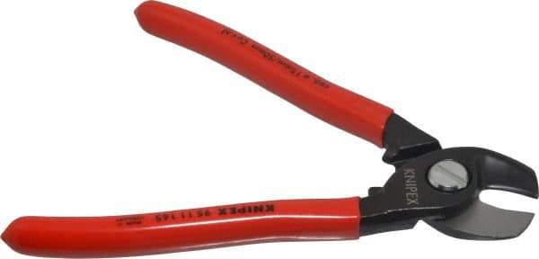 Knipex - 6-1/2" OAL, 12 AWG Capacity, Cable Cutter - Ergo Dual Component Handle - Apex Tool & Supply