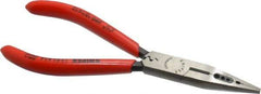 Knipex - 6-1/4" OAL, Electrician's Pliers - Standard Jaw, Standard Head - Apex Tool & Supply