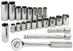 SK - 22 Piece 3/8" Drive Deep Well Socket Set - Apex Tool & Supply