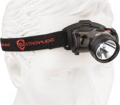 Streamlight - White LED Bulb, 50 Lumens, Hands-free Flashlight - Black Plastic Body, 2 AAA Alkaline Batteries Included - Apex Tool & Supply