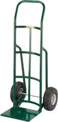 Little Giant - 800 Lb Capacity 47" OAH Hand Truck - 12 x 14" Base Plate, Continuous Handle, Steel, Full Pneumatic Wheels - Apex Tool & Supply