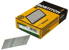 Stanley Bostitch - 15 Gauge 0.072" Shank Diam 1-1/2" Long Finishing Nails for Power Nailers - Steel, Galvanized Finish, Angled Stick Collation, Chisel Point - Apex Tool & Supply