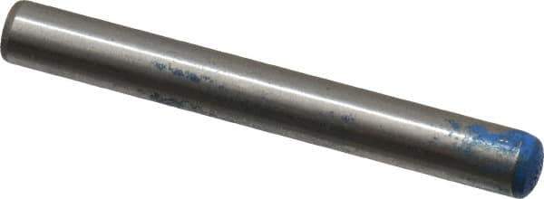 Metric Blue - 6mm Diam x 50mm Pin Length Alloy Steel Pull Out Dowel Pin - 1 Beveled & 1 Threaded End - Apex Tool & Supply