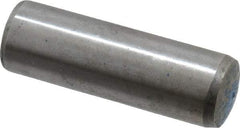 Metric Blue - 16mm Diam x 50mm Pin Length Alloy Steel Pull Out Dowel Pin - 1 Beveled & 1 Threaded End - Apex Tool & Supply