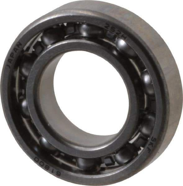SKF - 10mm Bore Diam, 19mm OD, Open Thin Section Radial Ball Bearing - 5mm Wide, 1 Row, Round Bore, 132 Lb Static Capacity, 310 Lb Dynamic Capacity - Apex Tool & Supply