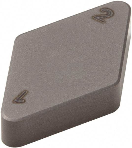 Seco - DNMN322 Grade CBN300 PCBN Turning Insert - Uncoated, 55° Diamond, 3/8" Inscr Circle, 1/8" Thick, 1/32" Corner Radius - Apex Tool & Supply
