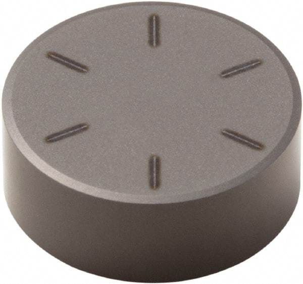 Seco - RNMN43 Grade CBN500 PCBN Turning Insert - Uncoated, Round, 1/2" Inscr Circle, 3/16" Thick - Apex Tool & Supply