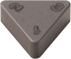 Seco - TNMX222 WZ Grade CBN300 PCBN Turning Insert - Uncoated, 60° Triangle, 1/4" Inscr Circle, 1/8" Thick, 1/32" Corner Radius - Apex Tool & Supply