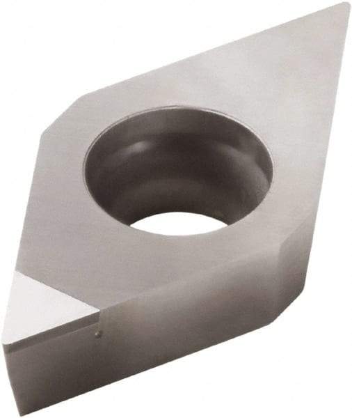 Seco - DCMW21.51 L1 Grade PCD20 Polycrystalline Diamond (PCD) Turning Insert - 55° Diamond, 1/4" Inscr Circle, 3/32" Thick, 1/64" Corner Radius - Apex Tool & Supply