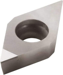 Seco - DCMW21.51 L1 Grade PCD20 Polycrystalline Diamond (PCD) Turning Insert - 55° Diamond, 1/4" Inscr Circle, 3/32" Thick, 1/64" Corner Radius - Apex Tool & Supply