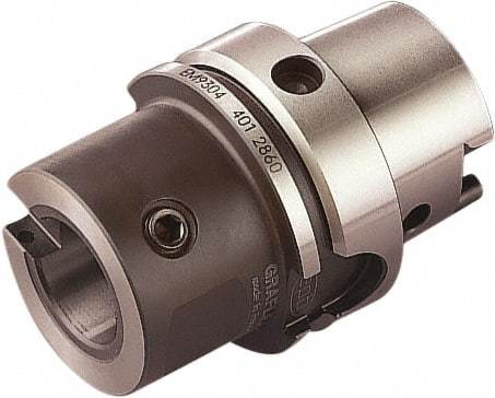 Seco - Graflex 6 System Size, HSK100A Taper, Modular Tool Holding System Adapter - 4.724" Projection, 6.692" OAL, Through Coolant - Exact Industrial Supply