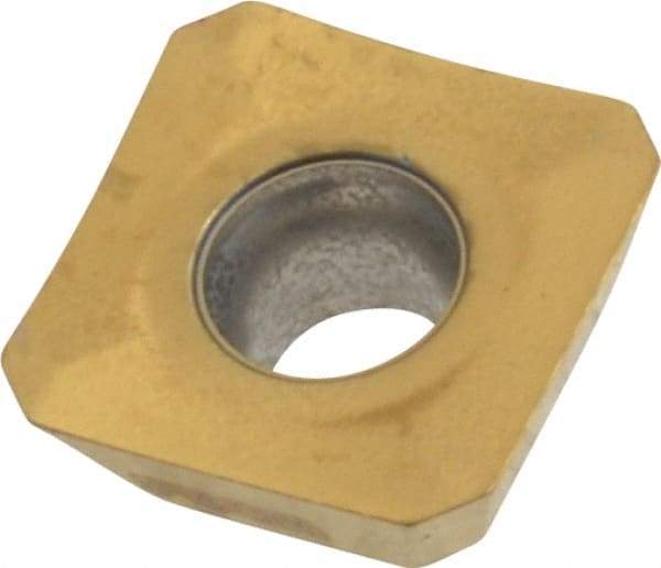 Seco - SEEX09T3 M05 Grade F40M Carbide Milling Insert - TiAlN/TiN Finish, 0.156" Thick, 3/8" Inscribed Circle - Apex Tool & Supply