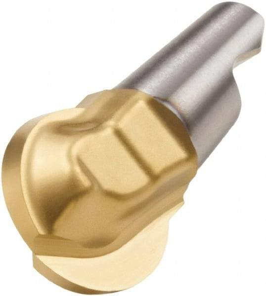 Seco - MM10 M05 Grade F30M Carbide End Milling Tip Insert - 2 Flutes, 1/2" Cutting Diam, 0.402" Depth of Cut, 0.534" Extension, 1/4" Cnr Rad - Apex Tool & Supply