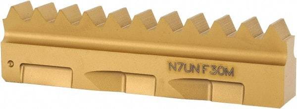 Seco - 7 TPI, Internal Thread, UN Standard, 396.19 F30M Grade Thread Mill Insert - Carbide, TiAlN/TiN Coating - Apex Tool & Supply