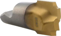 Seco - MM12 MD05 Grade T60M Carbide Concave Radius Milling Tip Insert - TiAlN/TiN Finish, 2 Flutes, 0.472" Cutting Diam, 0.416" Depth of Cut, 0.488" Extension, 0.039" Cnr Rad - Apex Tool & Supply