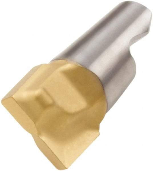 Seco - MM12 M04 Grade T60M Carbide End Milling Tip Insert - TiAlN/TiN Finish, 2 Flutes, 0.551" Cutting Diam, 0.368" Depth of Cut, 0.443" Extension - Apex Tool & Supply