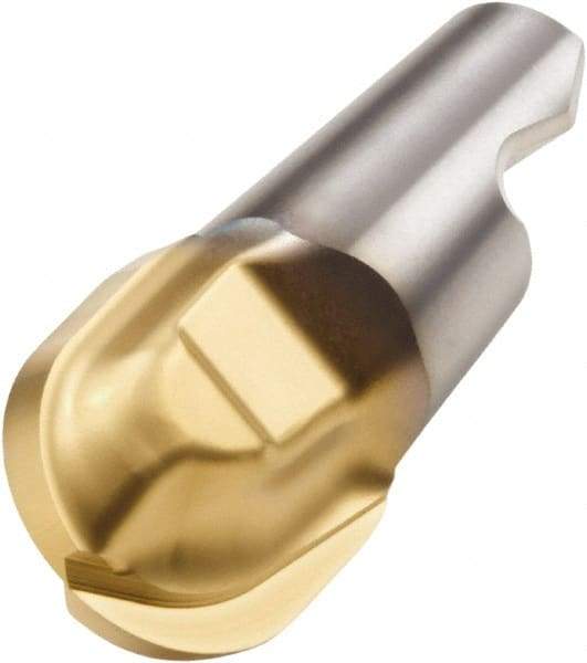 Seco - MM16 M03 Grade F15M Carbide End Milling Tip Insert - 2 Flutes, 0.63" Cutting Diam, 0.638" Depth of Cut, 0.724" Extension, 0.315" Cnr Rad - Apex Tool & Supply