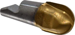 Seco - MM06 M02 Grade F30M Carbide Ball Nose Milling Tip Insert - TiAlN/TiN Finish, 2 Flutes, 1/4" Cutting Diam, 1/4" Depth of Cut, 0.284" Extension, 1/8" Cnr Rad - Apex Tool & Supply