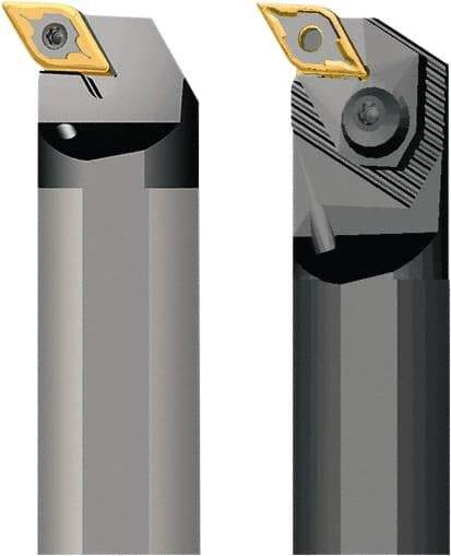 Seco - 32mm Min Bore Diam, 200mm OAL, 25mm Shank Diam, A-PDUN Indexable Boring Bar - 35mm Max Bore Depth, DNM.. 1104.. Insert, Pin Lock Assembly Holding Method - Apex Tool & Supply