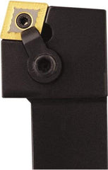 Seco - MCRN, Right Hand Cut, 75° Lead Angle, 1-1/4" Shank Height x 1-1/4" Shank Width, Negative Rake Indexable Turning Toolholder - 6" OAL, CNMG 643 Insert Compatibility, Series Multi-Directional Turning (MDT) - Apex Tool & Supply