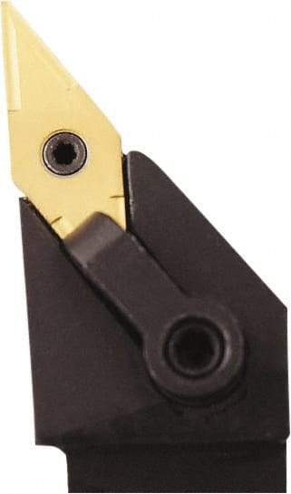 Seco - MVJN, Left Hand Cut, 93° Lead Angle, 1" Shank Height x 1" Shank Width, Negative Rake Indexable Turning Toolholder - 6" OAL, VNMG 432 Insert Compatibility, Series Multi-Directional Turning (MDT) - Apex Tool & Supply