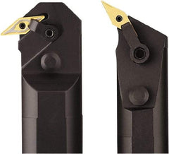 Seco - 2-1/4" Min Bore Diam, 14.795" OAL, 1-1/2" Shank Diam, A-MVLN Indexable Boring Bar - VNMG 332 Insert, Pin & Clamp Holding Method - Apex Tool & Supply