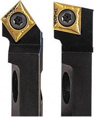 Seco - Right Hand, SCGC Toolholder Compatibility, CC.. Insert Compatibility, Indexable Turning Cartridge - Screw Holding Method, 50mm OAL x 15mm OAH - Apex Tool & Supply