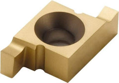 Seco - 205220NR FG Grade CP500, 5.2mm Cutting Width Carbide Grooving Insert - 5.2mm Max Depth of Cut, Right Hand, TiAlN/TiN Finish - Apex Tool & Supply
