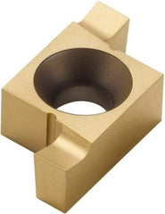 Seco - 1016510ER FG Grade CP500, 1.65mm Cutting Width Carbide Grooving Insert - 1.65mm Max Depth of Cut, Right Hand, TiAlN/TiN Finish - Apex Tool & Supply