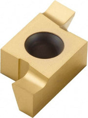 Seco - 144014EA FA Grade CP500, 4mm Cutting Width Carbide Grooving Insert - 4mm Max Depth of Cut, Left Hand, TiAlN/TiN Finish - Apex Tool & Supply