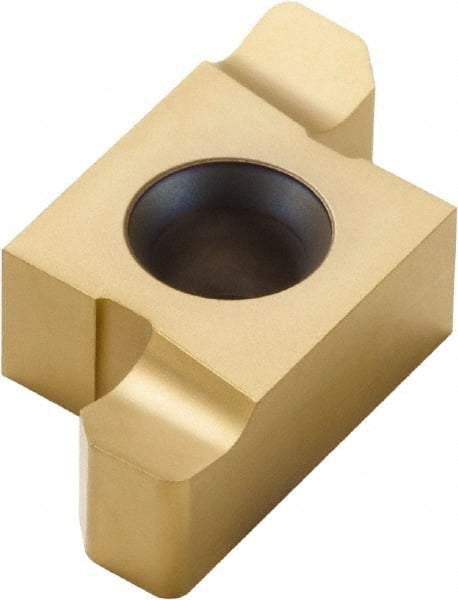 Seco - 202020ER Grade CP500, 4.5mm Cutting Width Carbide Grooving Insert - Right Hand, 1mm Corner Radius, TiAlN/TiN Finish - Apex Tool & Supply