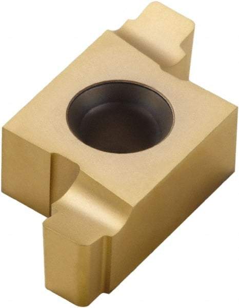 Seco - 203020ER ST Grade CP500, 3.8mm Cutting Width Carbide Grooving Insert - 2.4mm Max Depth of Cut, Right Hand, 1mm Corner Radius, TiAlN/TiN Finish - Apex Tool & Supply
