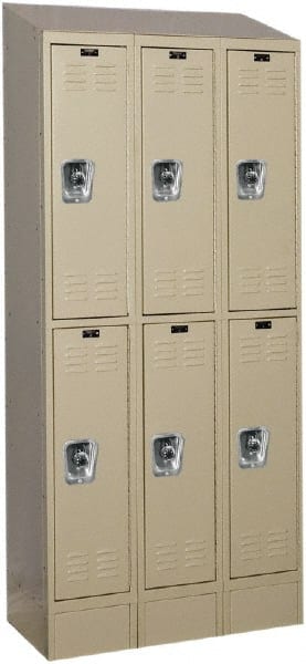 Hallowell - 6 Door, 2 Tier, Ready-Built Wardrobe & Box Lockers - Apex Tool & Supply