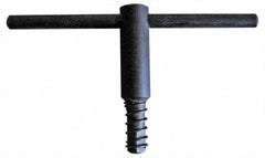 Gibraltar - 6" Chuck Diam Compatibility, Lathe Chuck Key - Compatible with 3-Jaw Chucks, Self Ejecting, 3.35" Body Length, 0.393" Actual Key Square Size - Apex Tool & Supply
