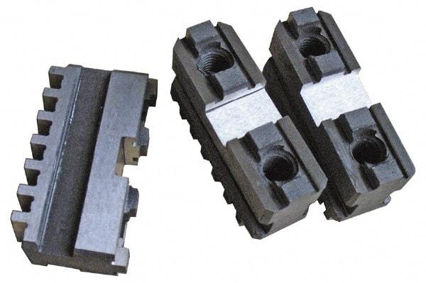 Gibraltar - 16" Max Chuck Diam Compatibility, Steel Tongue & Groove Hard Lathe Master Jaws - 16" Min Chuck Diam Compatibility - Apex Tool & Supply