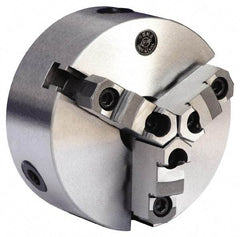 Gibraltar - 3 Jaws, 6" Diam, Self Centering Manual Lathe Chuck - L-00 Mount Spindle, Reversible, 2,500 Max RPM, 1.5748" Through Hole Diam, 0.0012" Axial Runout, 0.0012" Radial Runout, Cast Iron - Apex Tool & Supply
