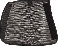 Ansell - Size Universal, Black Cane Mesh Chemical & Puncture Resistant Sleeve - 9" Long Sleeve, Cut Resistance Level 3, Elastic Opening at Both Ends - Apex Tool & Supply