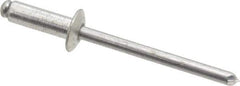 RivetKing - Size 66 Dome Head Aluminum Open End Blind Rivet - Aluminum Mandrel, 0.251" to 3/8" Grip, 3/8" Head Diam, 0.192" to 0.198" Hole Diam, 0.575" Length Under Head, 3/16" Body Diam - Apex Tool & Supply