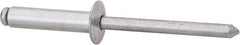 RivetKing - Size 610 Dome Head Aluminum Open End Blind Rivet - Aluminum Mandrel, 0.501" to 5/8" Grip, 3/8" Head Diam, 0.192" to 0.198" Hole Diam, 0.825" Length Under Head, 3/16" Body Diam - Apex Tool & Supply