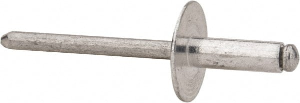 RivetKing - Size 66 Large Flange Dome Head Aluminum Open End Blind Rivet - Apex Tool & Supply