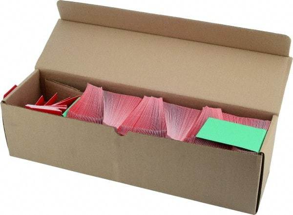 NMC - 2-1/8" High x 4-1/4" Long, Safety & Facility Blank Tag - 1 Side, Red Cardstock - Apex Tool & Supply