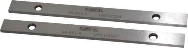 SPI - 6" Long x 1/2" High x 1/8" Thick, Steel Parallel - Sold as Matched Pair - Apex Tool & Supply