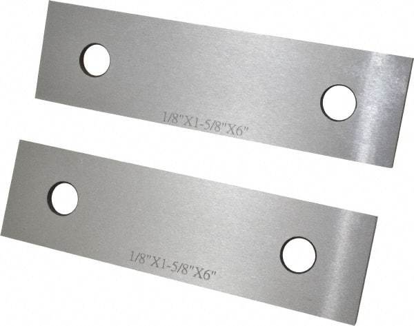 SPI - 6" Long x 1-5/8" High x 1/8" Thick, Steel Parallel - Sold as Matched Pair - Apex Tool & Supply