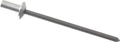 RivetKing - Size 41 Dome Head Aluminum Closed End Sealing Blind Rivet - Steel Mandrel, 0.02" to 0.063" Grip, 1/4" Head Diam, 0.129" to 0.133" Hole Diam, 0.297" Length Under Head, 1/8" Body Diam - Apex Tool & Supply