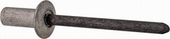 RivetKing - Size 53 Dome Head Aluminum Closed End Sealing Blind Rivet - Steel Mandrel, 0.188" to 1/4" Grip, 3/8" Head Diam, 0.192" to 0.196" Hole Diam, 0.531" Length Under Head, 3/16" Body Diam - Apex Tool & Supply