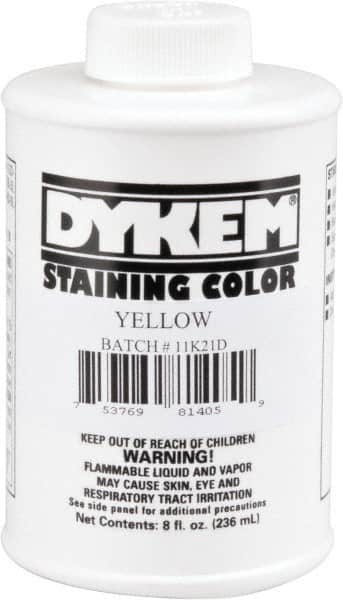 Dykem - 8 Ounce Yellow Staining Color - Brush in Cap Container - Apex Tool & Supply