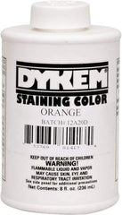 Dykem - 8 Ounce Orange Staining Color - Brush in Cap Container - Apex Tool & Supply