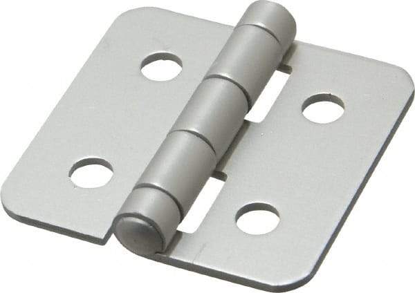 80/20 Inc. - 2" Long x 2" Wide x 0.078" Thick, Aluminum Door Hinge - Aluminum - Apex Tool & Supply